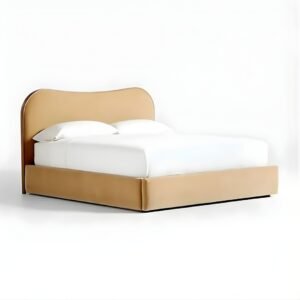 Luxury Upholstered Bed Frame - beds | headboard side