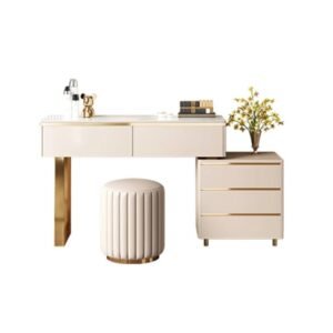 Christean Vanity Without Mirror - Dressing Table | front view without mirror