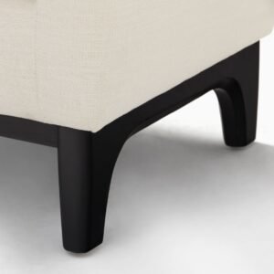 Harvey Elegant Upholstered Bench- Ottoman bench | base view