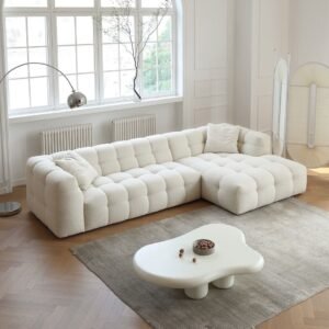Plush Tufted Cloud sofa - L Shape Sofa | lifestyle