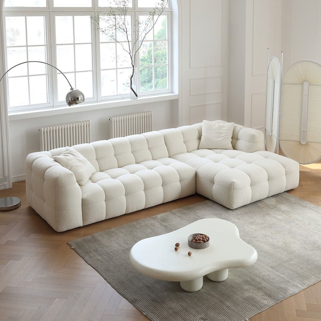 1 Plush Tufted Cloud sofa - L Shape Sofa | lifestyle