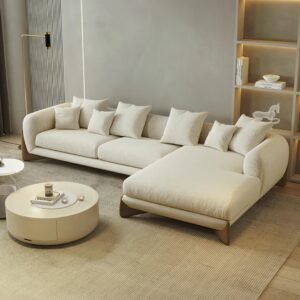 Elara Designer Luxury Sofa , L shape Sofa , 1 side view