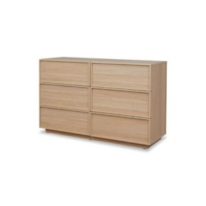 Oslo Minimalist Walnut Wood Dresser - Chest of drawers | side view