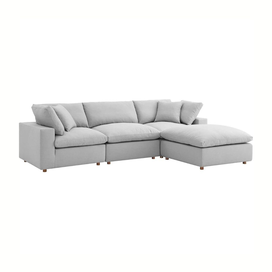 12 Carmen Spacious 4-Seater Sofa - L shape Sofa | white background