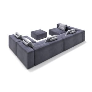 Majlis Style Modular Sectional Sofa - Sectional sofa | back side design