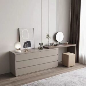 Contemporary Elegant Vanity Dresser - Dressing Table | side view