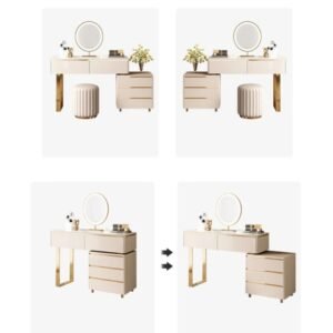 Christean Vanity Without Mirror - Dressing Table | different angle
