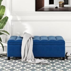 Upholstered Rectangle Ottoman - Ottoman | room decor