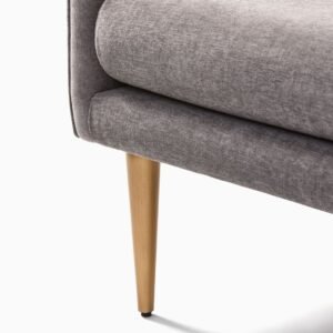 Celiene Luxury Bench with Backrest- ottoman bench | leg design view