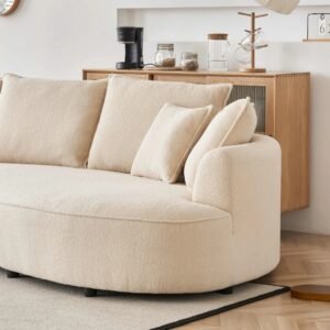Scandinavian-Inspired Curved Sofa - Sofa | Arm design view