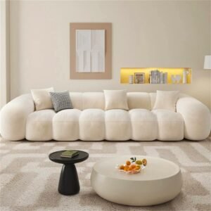 Cloud Curved Modular Sofa – Ultra Plush Sectional Couch - Sofa | front view