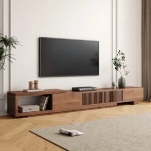 Latitude Modern Media Cabinet- Tv unit | side view in room