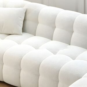 Plush Tufted Cloud sofa - L Shape Sofa | seat close view
