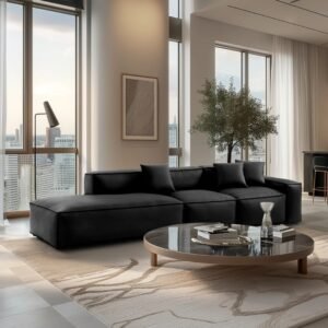 Ultra Modern Chaise Sectional -L Shape Sofa | interior living room