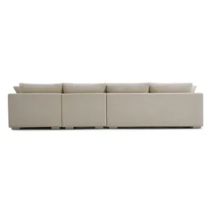 Alto L Shaped Sectional Sofa with Chaise - L Shape Sosa | back side view