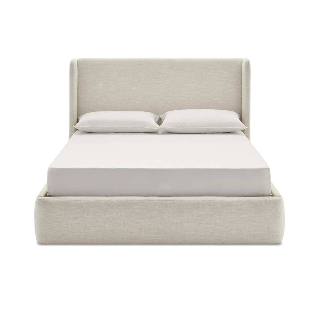 3 Luxury Upholstered Wing bed - beds | front design