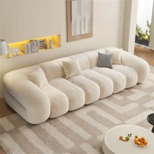 Cloud Curved Modular Sofa – Ultra Plush Sectional Couch - Sofa | side view