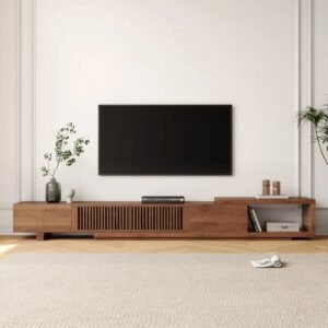 Latitude Modern Media Cabinet- Tv unit | Front view in living room