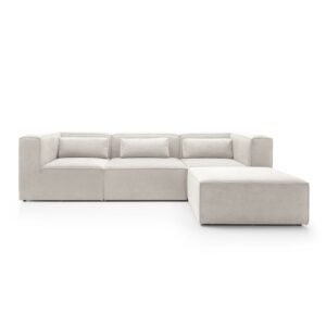 Premium Doris Minimalist l Shaped Sofa - cushion seats