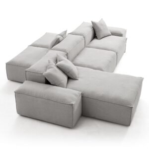 Zenith Double Sided Sectional Sofa - L Shape Sofa | chaise side view