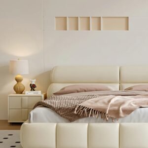 CloudRest Low Platform Upholstered Bed - beds | close up view