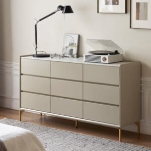 Taupe Luxe 9-Drawer Dresser - Chest of drawers | drawers