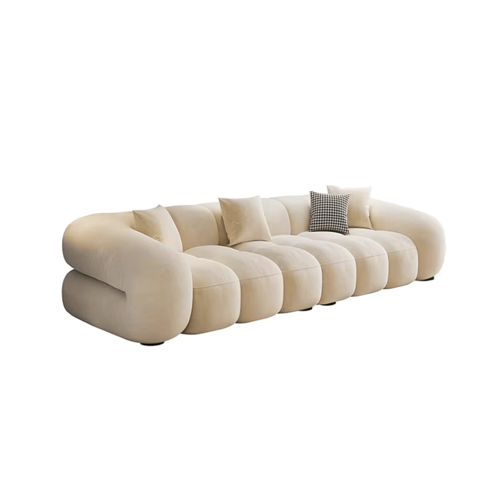 Cloud Curved Modular Sofa – Ultra Plush Sectional Couch - Sofa | side view white background