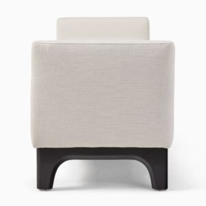Harvey Elegant Upholstered Bench- Ottoman bench | 1 side view