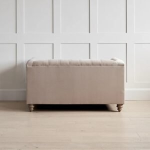 Hugo loveseat-Plush Velvet Tufted Loveseat - Love seat | back side view