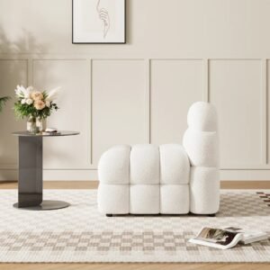 Cloud Plush Lounge Chair – Modern Armless Accent Chair - Arm chair | chair side design