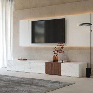 Vewal Minimalist Media Unit- Tv unit | side view