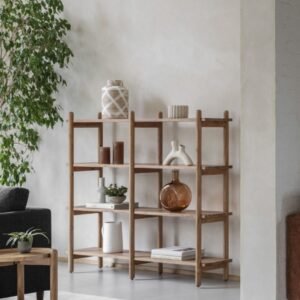 Open Shelf Unit – 4-Tier Display Bookcase - Book Shelf | room view