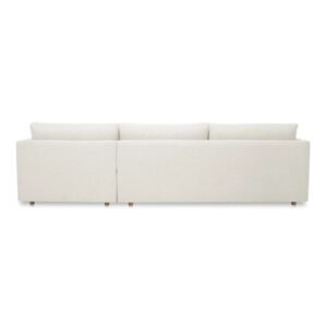 Contemporary Sectional Sofa with Right Chaise - L Shape sofa | back side design