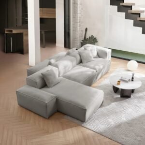 Zenith Double Sided Sectional Sofa - L Shape Sofa | light side seats