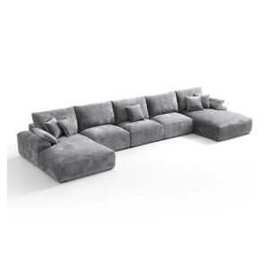 Premium Modular U-Shaped Sectional Sofa - L Shape Sofa | 3 seat top view