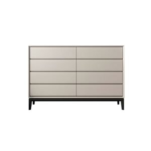 Contemporary 8-Drawer Dresser with Slim Base - Chest of drawers | beige color