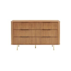 Harper Fluted Wood Drawer Chest - Chest of drawers | front main