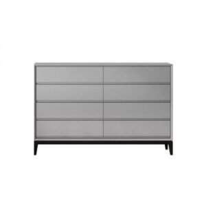 Contemporary 8-Drawer Dresser with Slim Base - Chest of drawers | front base