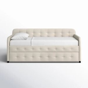 Seraphine Tufted upholstered daybed - Daybed | beige color