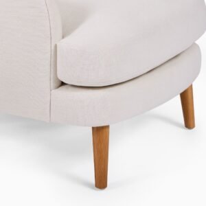 Modern Minimalist Accent Chair – Scandinavian Style Lounge Chair - Arm chair | leg design