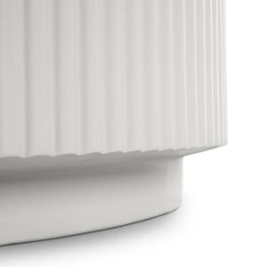 Ribbed Nesting Coffee Table Set – Modern Round Accent Tables- Coffee Table | base view