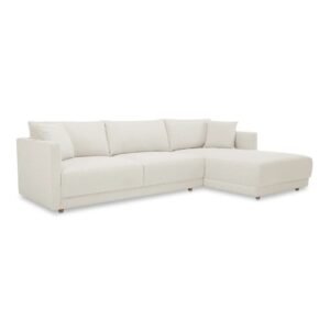 Contemporary Sectional Sofa with Right Chaise - L Shape sofa | side view