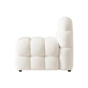 Cloud Plush Lounge Chair – Modern Armless Accent Chair - Arm chair | chair side view