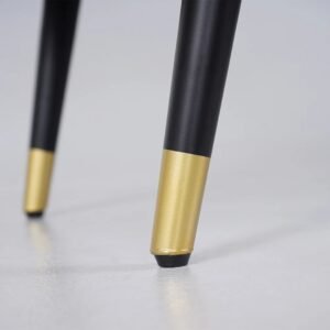 Dual-Tone Leather Upholstered Armchair - Arm chair | leg design view