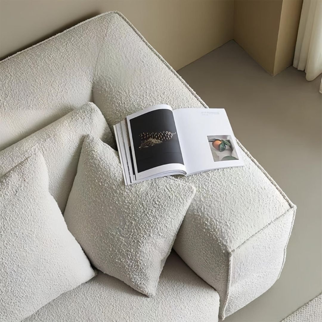 7 Blanc Grande Designer Sectional Lounge - Sofa | Arm top view