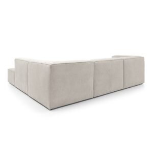 Premium Doris Minimalist l Shaped Sofa - back side view