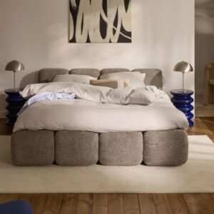 Upholstered Cube Designer Bed - beds | color