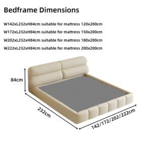 CloudRest Low Platform Upholstered Bed - beds | sizes
