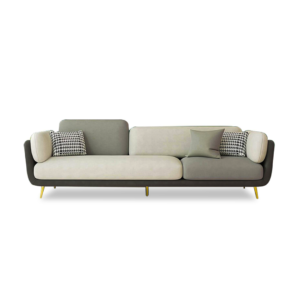 Two-Tone Minimalist Designer Couch - Sofa | Front side