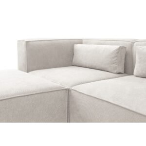 Premium Doris Minimalist l Shaped Sofa - arm close view